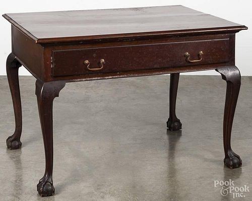 Chippendale style mahogany desk, 20th c., made from period and non-period elements, 29'' h., 42'' w.