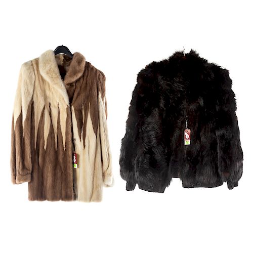 Two Ladies Fur Jackets