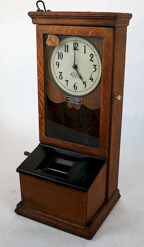 Advance Time Recorder Co. Clock