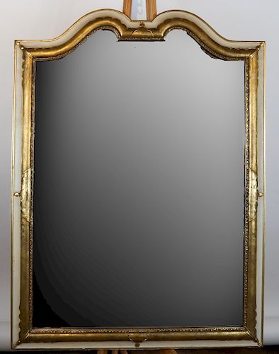 Florentine-Style Cream & Gilt Decorated Mirror