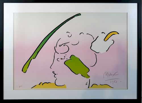 Peter MAX:  "In Horizon", 1982 - Lithograph