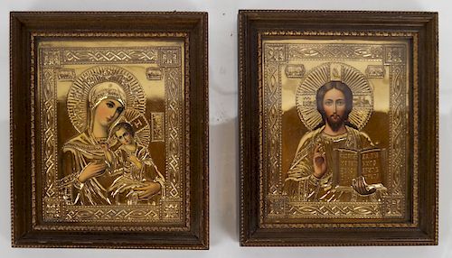 Pair of Russian-Style Icons