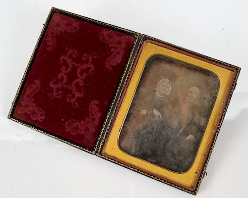 Daguerreotype in Tooled Leather Box