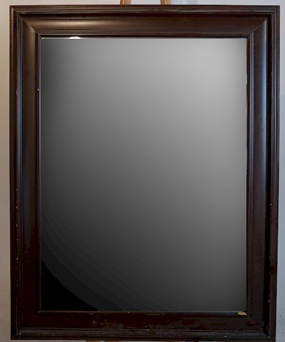 Mahogany Beveled Glass Mirror