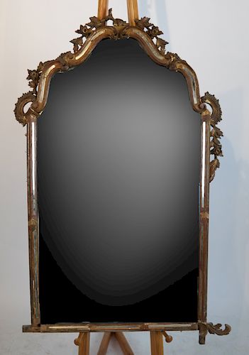 Venetian-Style "As-Is" Wood Mirror