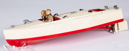 Lionel - Craft tin wind-up speedboat