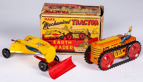 Marx tin lithograph Mechanical Tractor