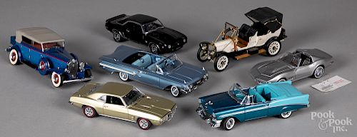 Franklin Mint and Danbury Mint scale model cars