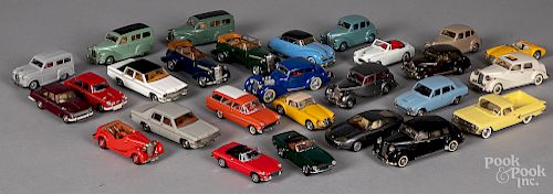 Twenty-seven diecast scale model cars