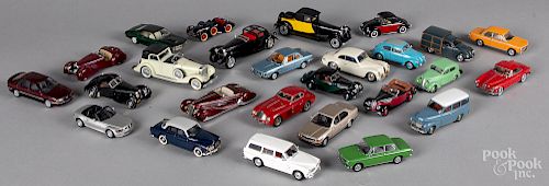 Twenty-six diecast scale model cars