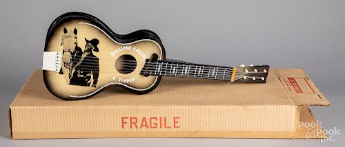 Hopilong Cassidy guitar in original box, etc.