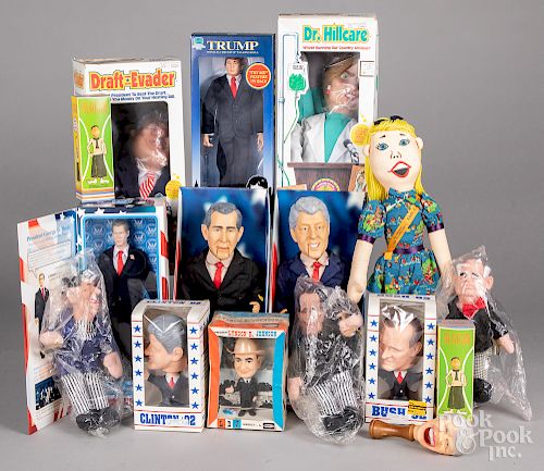 Group of political and presidential dolls