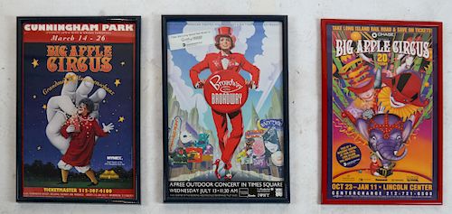 Three Framed Event Posters