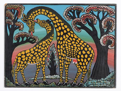 David Mzuguno (Tanzania, 1951-2010) Giraffes