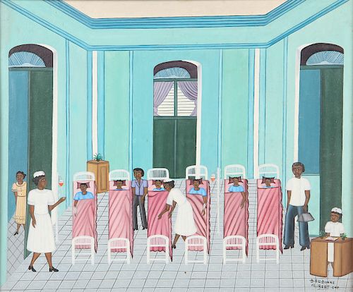 Dieudonne Olibert (Haitian, 20th Century) Oil Painting