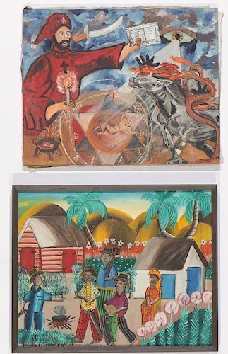 Two Haitian (20th c.) Paintings