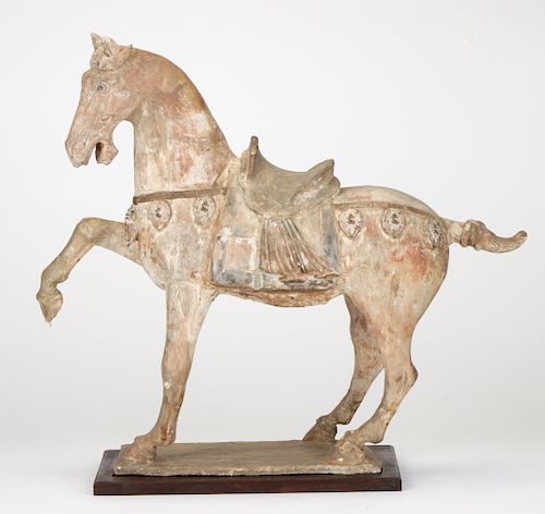 A Glazed Tang Dynasty Horse, China