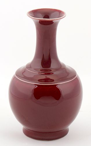 Fine Antique 18th c. Chinese Sang de boeuf Vase 