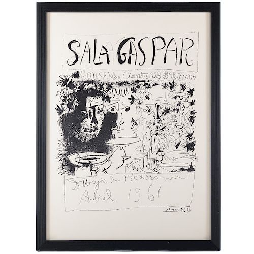 Pablo Picasso. "Sala Gaspar, Barcelona 1961"