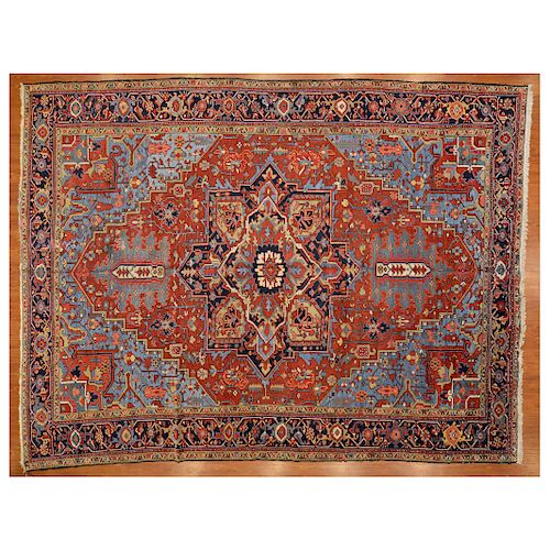 Semi-Antique Heriz Carpet, Persia, 10 x 13.1