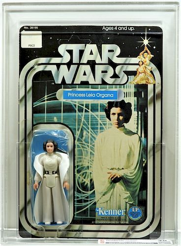 1977 Kenner Star Wars 12 Back Princess Leia CAS 70