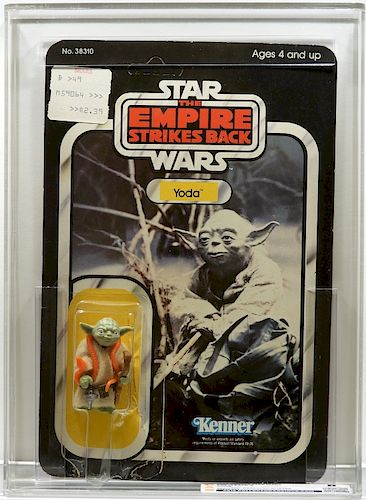 1980 Kenner Star Wars ESB 32 Back B Yoda CAS Cased