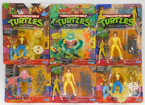 6PC Playmates Teenage Mutant Ninja Turtles