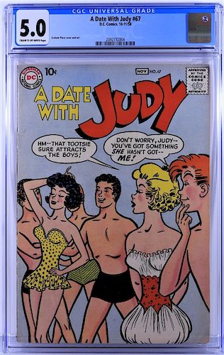 DC Comics A Date With Judy #67 CGC 5.0