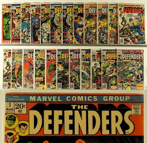 23PC Marvel Comics Defenders #1-#47 Partial Run