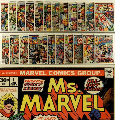 23PC Marvel Comics Ms. Marvel #1-#23 Complete Run