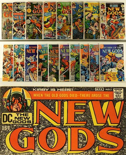 18PC DC Comics New Gods #1-#19 Near Complete Run