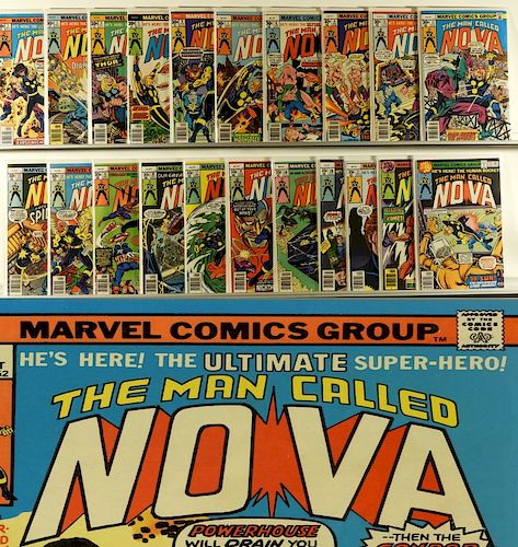 21PC Marvel Comics Nova #1-#23 Near Complete Run