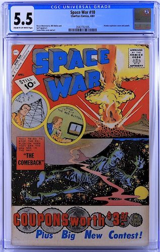 Charlton Comics Space War #10 CGC 5.5