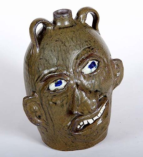 Outsider Art, Chester Hewell, Face Jug