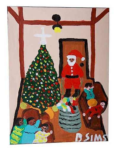 Outsider Art, Bernice Sims, Christmas Time