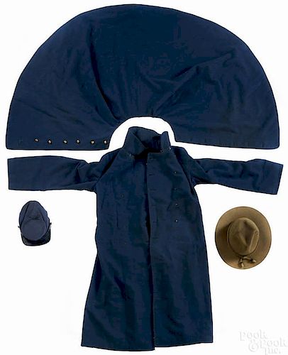 Civil War great coat, cape, and kepi, the kepi wi