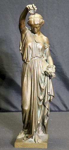 Aime Millet  (1819 - 1891) Signed Bronze Sculpture
