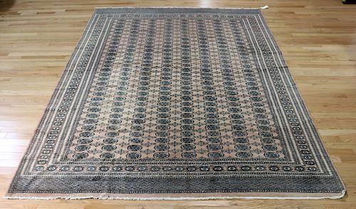 Vintage And Finely Hand Woven Bokhara Style Carpet