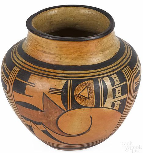Fannie Lesou Polacca, Hopi-Tewa ceramic jar, ca.