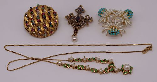 JEWELRY. Assorted 18kt and 14kt Jewelry Grouping.