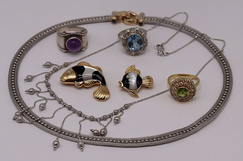 JEWELRY. Assorted Contemporary Gold and Silver