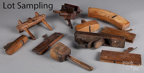 Collection of antique wood planes