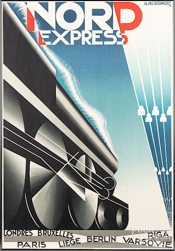 Nord Express railroad travel poster