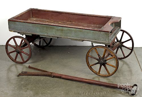 Painted child's wagon