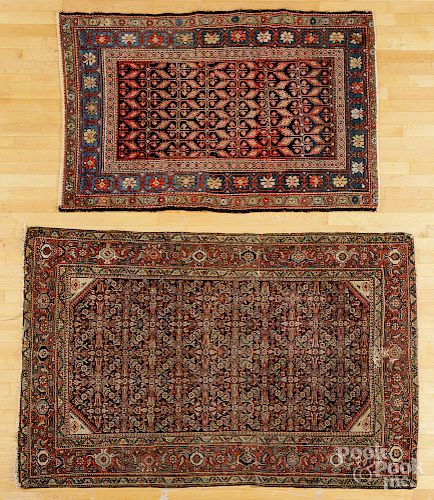 Hamadan carpet, together with a Bidjar carpet