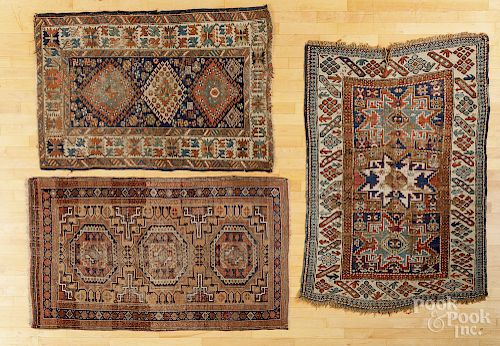 Three Caucasian carpets