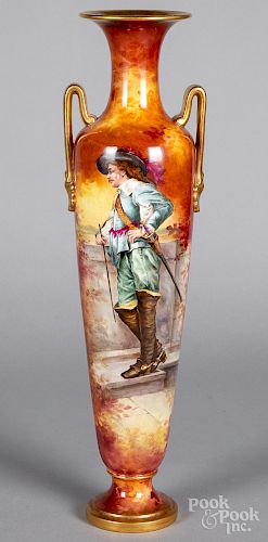 Large Royal Bonn painted porcelain vase
