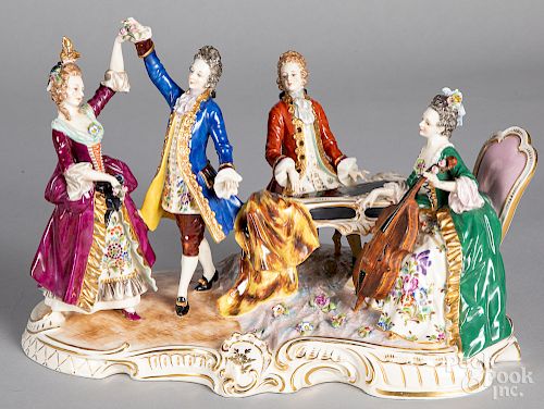 German porcelain musical figural group