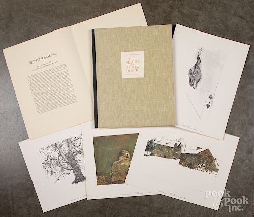 Four Seasons, twelve prints by Andrew Wyeth.