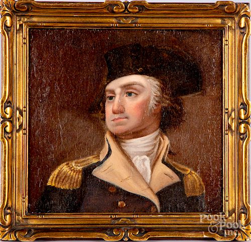 Oil on canvas of George Washington